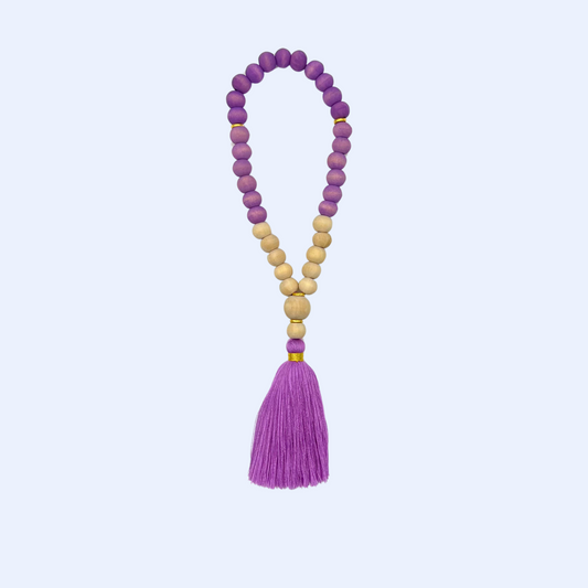 Violet Ombré prayer Beads 33