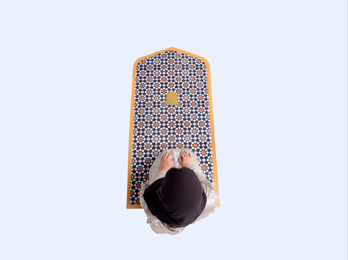 Mamlaka Black & Gold Prayer Mat